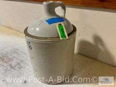 5 Gallon Red Wing Union Stoneware Crock Jug.