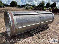Large Stainless Steel Screen, 4' Diameter x 12' Long.