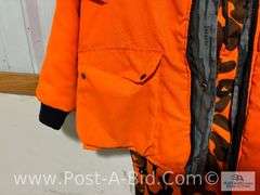 Orange Jacket Withi Insulated Pants, Jacket Size Large, Pants Sz