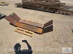 1 Set Single Axle Trailer Fenders, Steel.