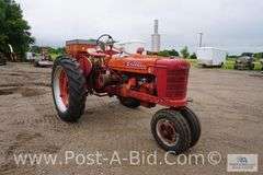 Farmall H Narrow Front Tractor, Rear Tires Are 12.4-38, Comes Wit