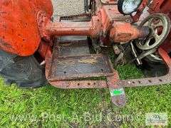 Farmall B Tractor, With Woods Belly Mower, Narrow Front, 1 Flat T