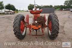 Farmall H Narrow Front Tractor, Rear Tires Are 12.4-38, Comes Wit