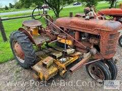 Farmall B Tractor, With Woods Belly Mower, Narrow Front, 2 Flat T