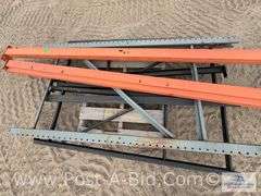 Assorted Pallet Racking 1-42" W x 7' Tall Upright And 2-10' Cross