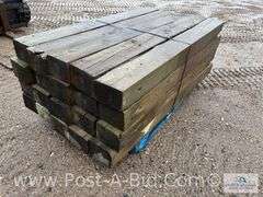 Pallet Of Approx. 20 Guardrail Timbers, Approx. 6' Long.
