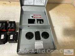 Power Panel RV Receptacle Box With 30-50 Amp, Includes 2 - 50 Amp