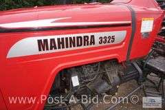 2008 Mahindra 3325 4x2 Diesel Tractor With 425 Hours, 3 Point PTO