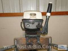 Johnson 6 HP Boat Motor, Condition Unknown, Stand Not Included.