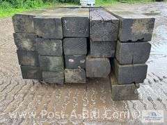 Pallet Of Approx. 20 Guardrail Timbers, Approx. 6' Long.