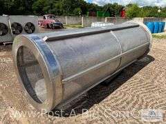 Large Stainless Steel Screen, 4' Diameter x 12' Long.