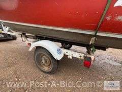 1978 Lund 14' Boat With Evinrude 35 HP Motor, 1978 Midi Trailer W