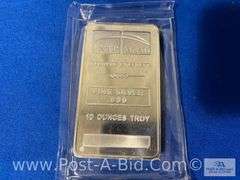 1-10 oz. .999 Fine Silver NTR Metals Bar And 2-1 oz. Copper Morg