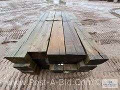 Pallet Of Approx. 20 Guardrail Timbers, Approx. 6' Long.