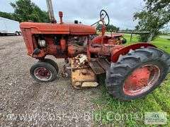 Farmall B Tractor, With Woods Belly Mower, Narrow Front, 1 Flat T