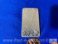 1-10 oz. .999 Fine Silver NTR Metals Bar And 2-1 oz Copper Morg