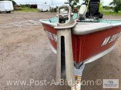 1978 Lund 14' Boat With Evinrude 35 HP Motor, 1978 Midi Trailer W