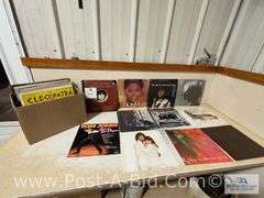 Variety Of Vinyl Records In Box.
