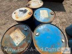 5-Steel 55 Galllon Barrels.