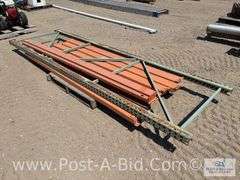 Misc. Pallet Racking With 7 Cross Beams And 1 Upright.