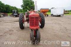 Farmall H Narrow Front Tractor, Rear Tires Are 12.4-38, Comes Wit