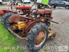 Farmall B Tractor, With Woods Belly Mower, Narrow Front, 2 Flat T