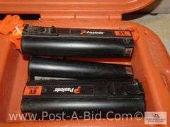 Paslode Impulse Pin Nailer And Paslode Nailer Both In Cases.