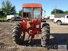 Allis Chalmers D-17 Wide Front Gas Tractor, Cab Needs Glass, PTO,