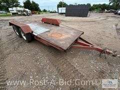 2006 Shop Built 16' Tandem Axle Trailer, 75" Between Fenders, Bro