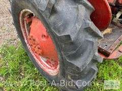 Farmall B Tractor, With Woods Belly Mower, Narrow Front, 1 Flat T