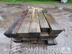 Pallet Of Approx. 20 Guardrail Timbers, Approx. 6' Long.