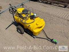 Crop Cave LGX 25 Gallon Pull Behind Sprayer.