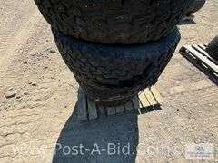 4-Firestone Radial 31 x 10.5 R15 LT Tires On 15" GM 6 Bolt Rims,