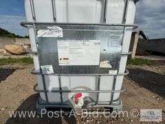 250 Gallon Poly Tank, "Food Grade, 1 Use".