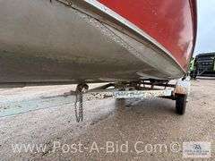 1978 Lund 14' Boat With Evinrude 35 HP Motor, 1978 Midi Trailer W