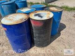5-Steel 55 Galllon Barrels.