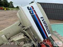 1978 Lund 14' Boat With Evinrude 35 HP Motor, 1978 Midi Trailer W