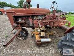 Farmall B Tractor, With Woods Belly Mower, Narrow Front, 2 Flat T