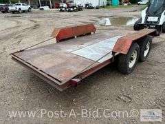 2006 Shop Built 16' Tandem Axle Trailer, 75" Between Fenders, Bro