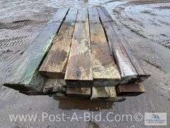 Pallet Of Approx. 20 Guardrail Timbers, Approx. 6' Long.