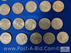 25-Eisenhower Dollars (Mixed Dates) 1-1776-1976 US Bicentennial S