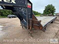 2016 Big Tex 25' Tandem Dual Wheeled Gooseneck Trailer, 20' Flat