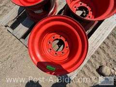3-Skid Loader Rims, 8 Bolt.