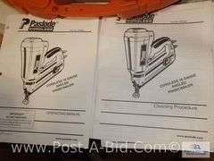 Paslode Impulse Pin Nailer And Paslode Nailer Both In Cases.