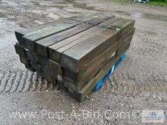 Pallet Of Approx. 20 Guardrail Timbers, Approx. 6' Long.