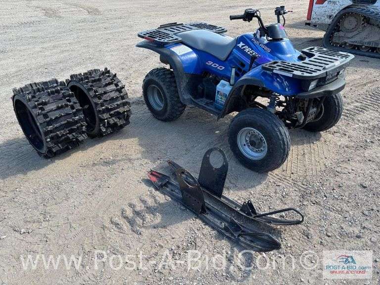 1996 Polaris Express 300 Four Wheeler, Owner Stated, "Newer Battery, Lube C