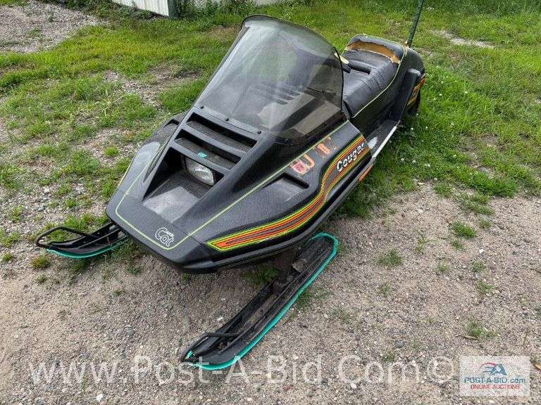 1986 Arctic Cat Cougar Snowmobile, Owner Stated "Last Ran Winter 23-24", Co