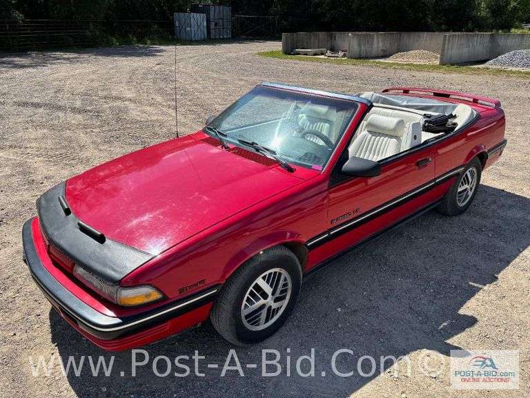 1991 Pontiac Sunbird Convertible With 117, 795 Miles, V4 Motor, PW, PL, AM/