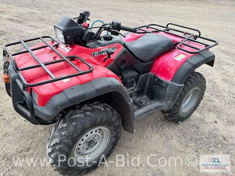 2002 Honda Rubicon Fourwheeler, Owner Stated "Needs Battery, And Carb Clean