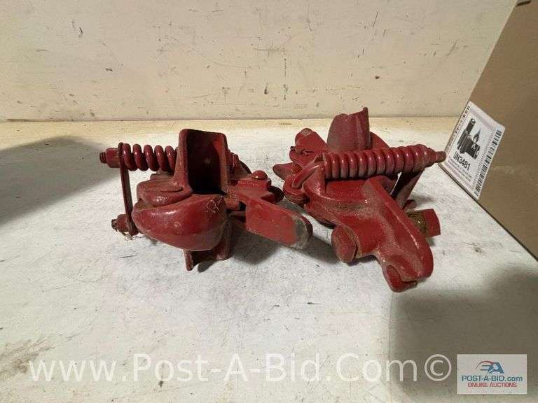 2-Minneapolis Moline Snap Couplers, Owner Stated, "Mount On Tractor Hitch."
